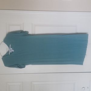 Motherhood maternity teal knit dress size Large
